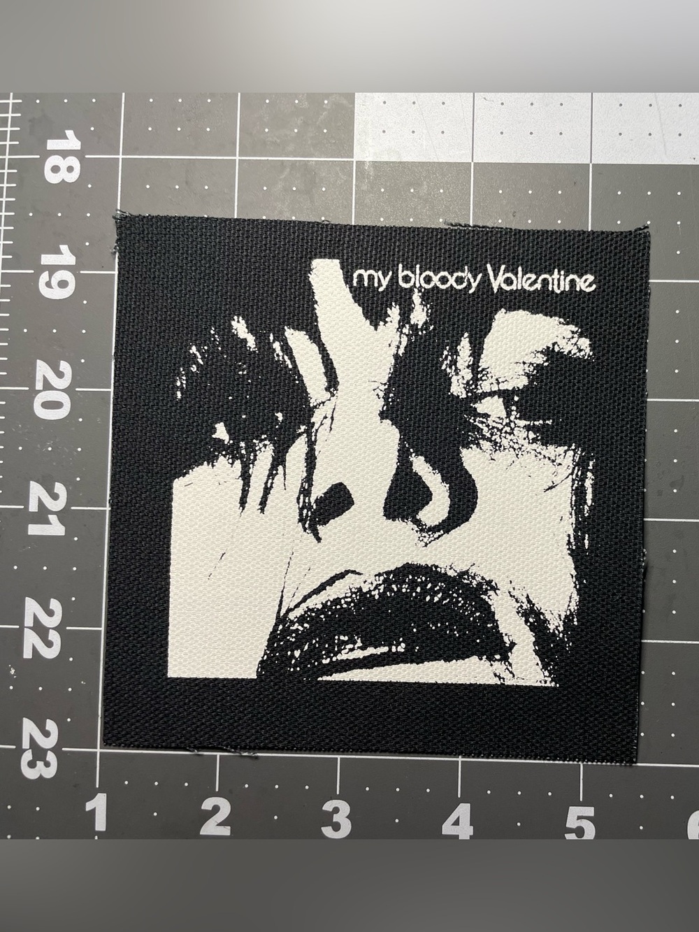 My bloody valentine canvas patch